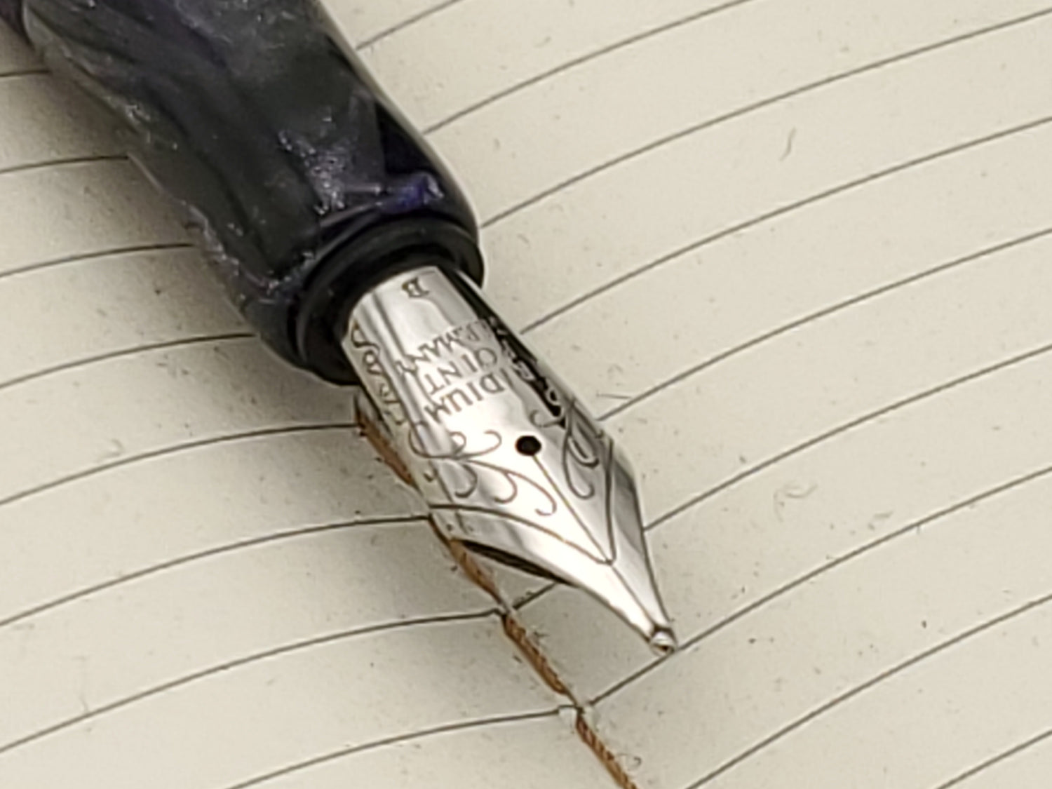 Bespoke Fountain Pen Purple Shimmer image 2