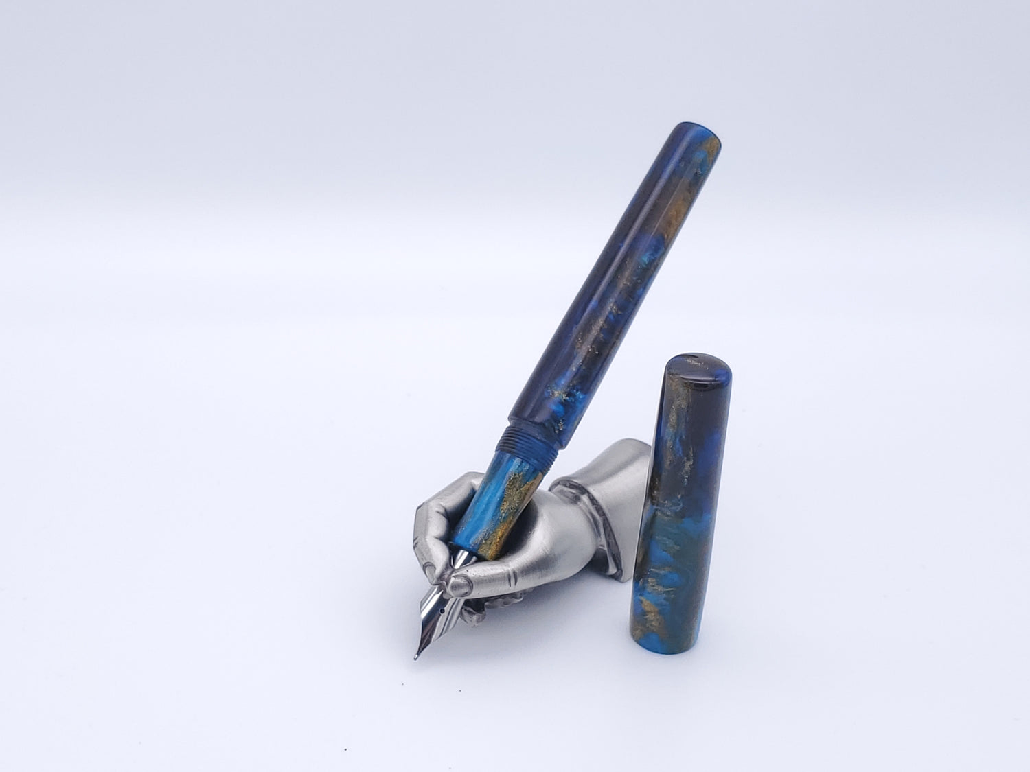 Golden Azure - Acer Model || Bespoke Fountain Pen || Bock 