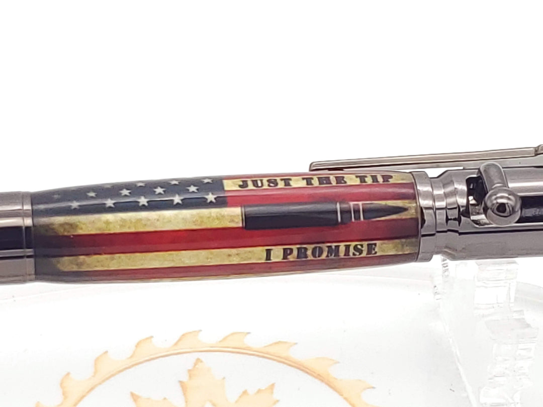 "Just the Tip" 30 Cal Bolt Action Ballpoint Pen image 1