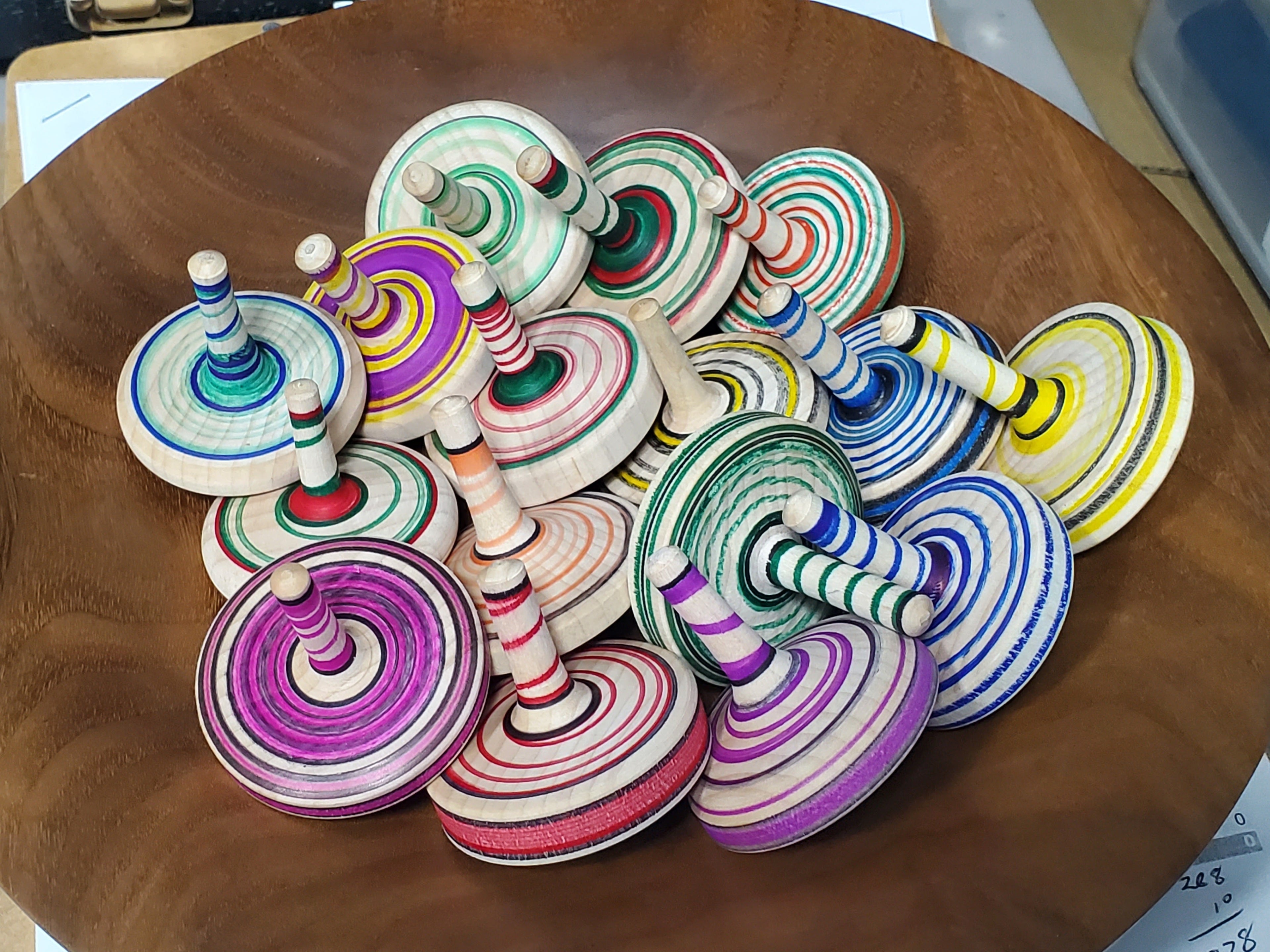 Wooden Spin Tops image 0